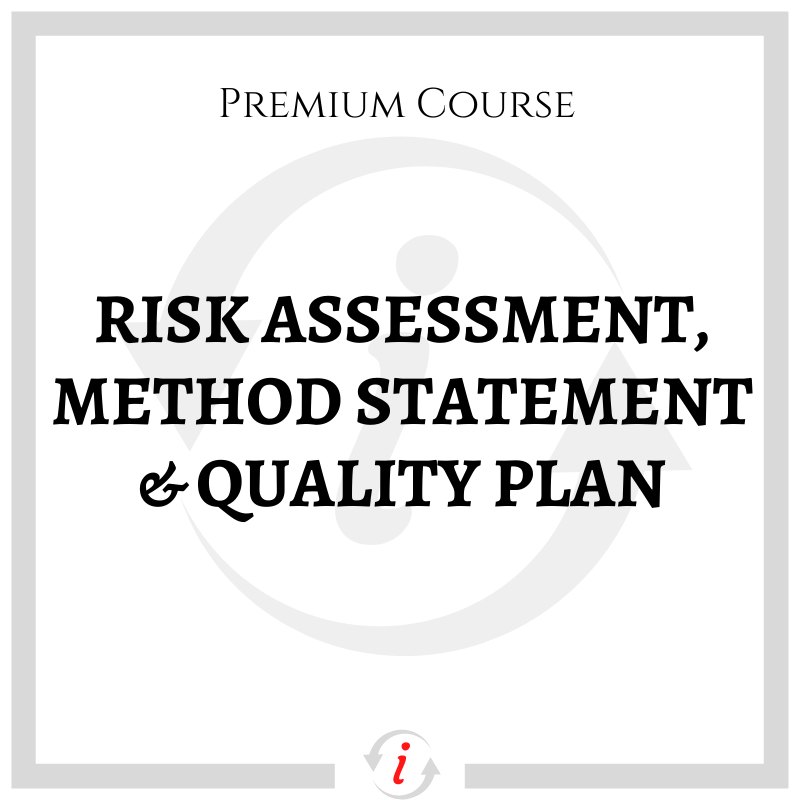 Risk Assessments, Method Statements and Quality Plans Trainings